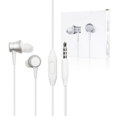 Xiaomi Mi In-Ear Basic gyári fülhallgató 3,5 vezetékes - Ezüst