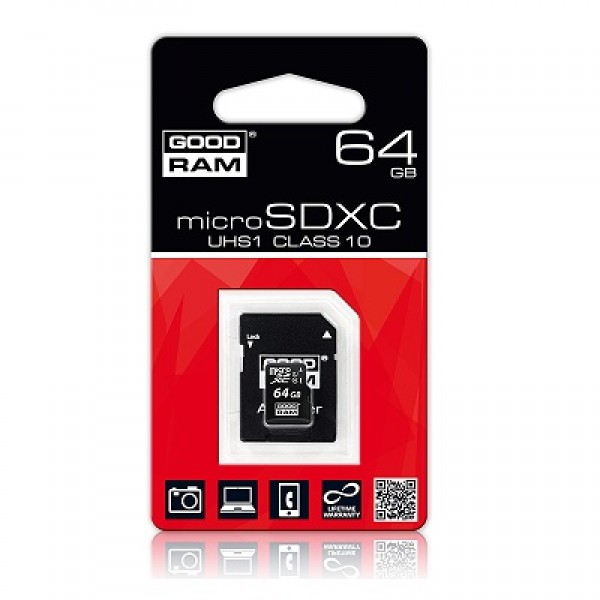 MicroSD kártya 64GB class 10 Goodram