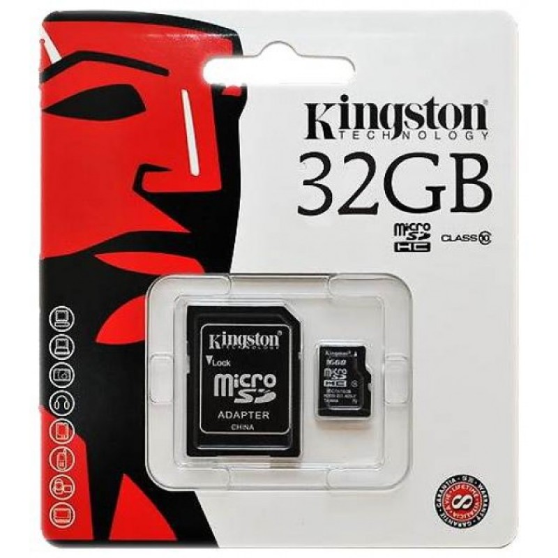 MicroSD kártya 32GB class 10 Kingston